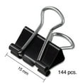 thumbnail image 5 of Staples Mini Metal Binder Clips Bulk Pack Black 3/5" Size with 1/4" Capacity 15338, 5 of 6
