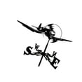 thumbnail image 1 of facefd Weather Vane Yard Wind Direction Indicator Kit Bracket Weathervane Tools iron Plane, 1 of 8