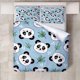 thumbnail image 2 of Juego de Ropa de Cama con Estampado de Panda Edredón Funda Nórdica con Cremallera, Ultra Suave, 2 of 7