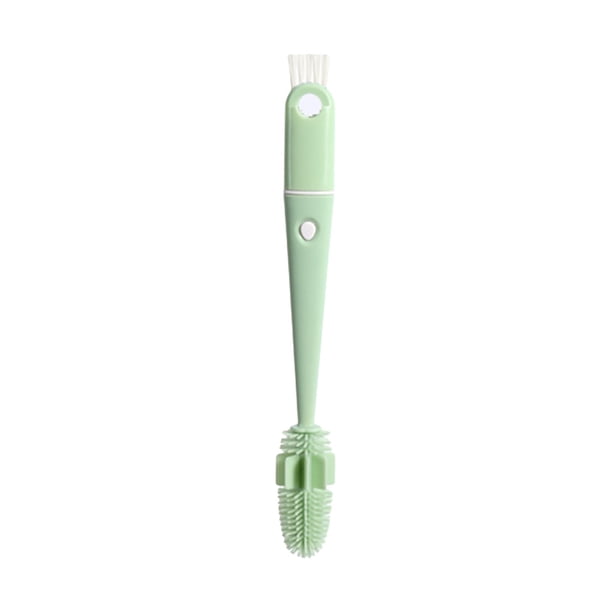 One On One 3-In-1 Cepillo de Limpieza de Taza Multifuncional, Esponja Elástica Y Cabeza de Cepillo Tpu para Ranuras, Platos, Cepillo para Limpieza