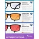 thumbnail image 4 of Gafas contra luz azul VMJFBJ para hombres y mujeres, lentes ámbar bloqueadores de luz azul para pantalla de computadora y juegos, mejoran el sueño y reducen la fatiga visual, gafas para gamers, 4 of 7