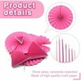 thumbnail image 3 of Hot Pink Hanging Paper Fans Party Decor Round Paper Garlands Wall Background Ceiling Hanging Decor for Birthday Wedding Graduation Kid's Party Supplies, Mix Set of 6pcs$$Electronics Accessories, 3 of 6