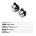 thumbnail image 3 of 2 Pcs Scuba Diving 1St Stage Regulator LP+ Low Pressure + High Pressure Port Plug Scuba Diving Replacement Part,1 x High Pressure Port Plug 1 x Low Pressure Port Plug,Silver, 3 of 8