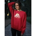 thumbnail image 2 of Camping Area Mountain Sweatshirt Women -Image by Shutterstock, Female Medium, 2 of 4
