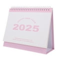 thumbnail image 5 of LULULION Pink Standing Desk Calendar 2025 Monthly Planner Portable Flip Calendar for Office, 5 of 8
