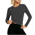 thumbnail image 3 of Tqcoqu Workout Tops for Women Long Sleeve Sun Shirt UPF 50+ UV Protection Running Hiking Clothes Quick Dry Athletic Tops, 3 of 8