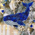 thumbnail image 2 of 2025 New Sea Glass Christmas Ornament, Blue Whale/Dolphin/Seahorse/Starfish Acrylic Handmade Ornament, Sea Glass Christmas Tree Ornament, Gifts for Sea Lovers, Xmas, Party, 2 of 6
