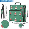 thumbnail image 2 of FORMRS Zipper Binder with Shoulder Strap 2-inch Ring 500 Sheet Capacity File Bag, Christmas Trees, 2 of 5