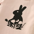 thumbnail image 6 of Rovga Toddler Boys Girls Easter Short Sleeve Cartoon Rabbit Printed T-Shirt Pullover Tops Shorts Child Outfits Leisure Outwear, 6 of 8