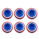 thumbnail image 2 of Beverage Holder American Flag Placemats Floating Cup Holder Multi-colored Tableware Accessory 6Pcs, 2 of 4