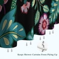 thumbnail image 6 of Pioneer Flower Floral Print Pattern Shower Curtain 72"x84" ,Bathroom Decorative Shower Curtains Set with 12 Hooks,Modern Waterproof Washable Shower Curtain, 6 of 6