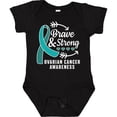 thumbnail image 3 of Inktastic Ovarian Cancer Awareness Brave and Strong with Arrows Boys or Girls Baby Bodysuit, 3 of 5