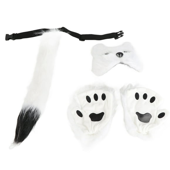 Cat  Kit - Cat Pows, , Tail 3-in-1, Animal Cosplay Props for  Costume, Furry , Party Therian