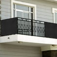 thumbnail image 5 of Privacy Screen Fence Heavy Duty with Grommets Waterproof - Custom Screen Fence UV & Weather Resistant for Outdoor Porch, Balcony, Garden, Backyard, Swimming Pool (4' x 40', Black), 5 of 7