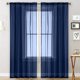 thumbnail image 1 of Cortinas transparentes para sala de estar, paneles de cortina para ventana con bolsillo, cortinas de gasa semitransparentes para dormitorio, 1 of 8
