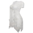 thumbnail image 2 of eVogues Plus size Sheer Floral Lace Top White, 2 of 4