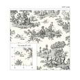 thumbnail image 3 of NextWall Inkwell Chateau Toile Peel and Stick Wallpaper, 3 of 8