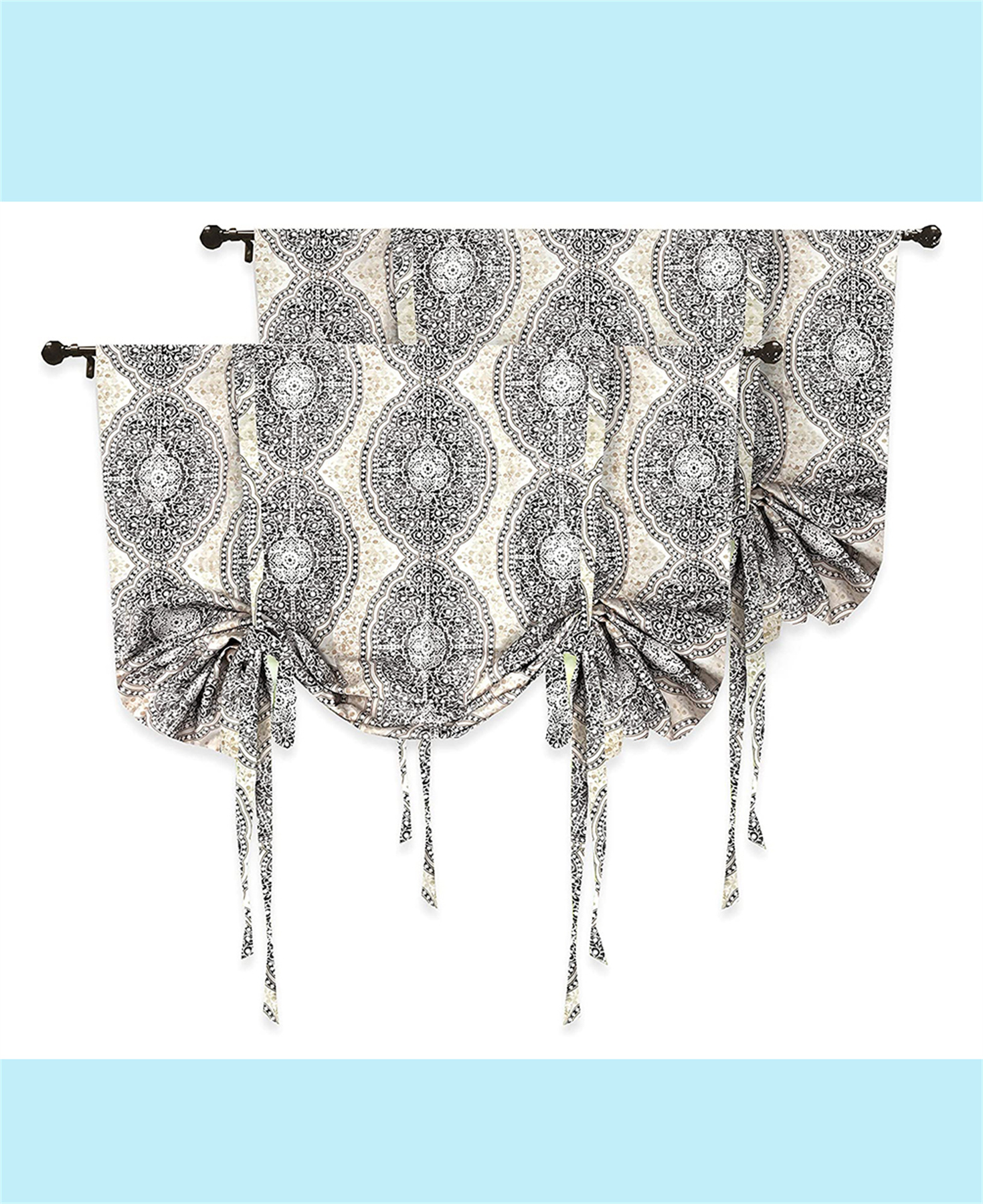 Adjustable Balloon Curtain Shade for Small Window