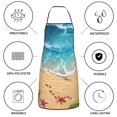thumbnail image 6 of Pofeuu Tropical Beach With Starfish Print Aprons with Pockets, Cute Aprons for Kitchen, Cooking, Server, Barber, Chef Apron, 6 of 7