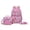 Pink, variant on 3-Piece Backpack Set for School, Bookbag with Lunch Tote and Pencil Case