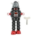 thumbnail image 2 of Wind Up Robot Toys, Clockwork Robot Toy Metal Structure Fencing Robot Adult Clockwork Walking Figurine Toy for Collection Birthday Holiday Gift, 2 of 7