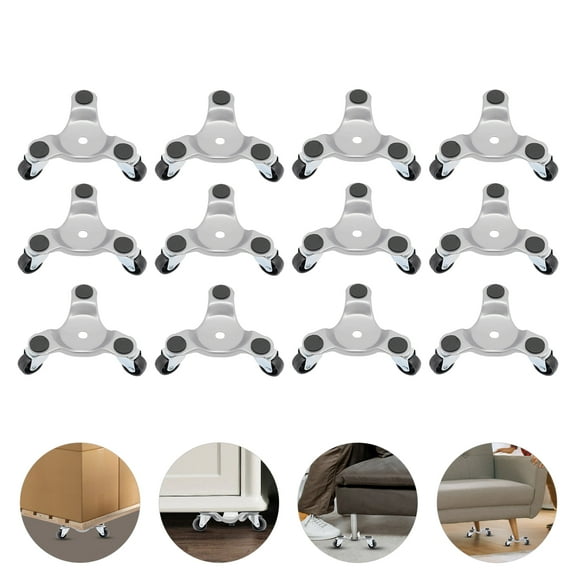 Heavy-Duty Rolling Furniture Dolly with 360° Rotatable Wheels, 661 lbs Capacity, Smooth Surface and Pre-Drilled Hole for Easy Furniture Moving