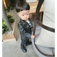 thumbnail image 2 of Coat for Girls Winter Girl Boy Kids Baby Outwear Leather Coat Short Jackets Clothes New Fall Jackets Winter Outerwear Black 80, 2 of 8