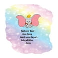 thumbnail image 2 of Watercolor Decal Rest Your Head To My Heart Never To Part Bedroom Wall Decal for Children Lettering Art Quotes Multicolored Art Cute Themed Room Decal - Size: 10 In x 10 In, 2 of 5