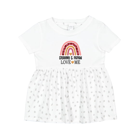 Inktastic Grammy and Papaw Love Me Girls Granddaughter Girls Baby Dress