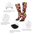thumbnail image 4 of Knee High Socks for Men and Women, ice cream cake Althletic Compression Socks, Support Long Tube Socks for Outdoor Sport, Calf Socks, High Stockings for Women Men, 4 of 7