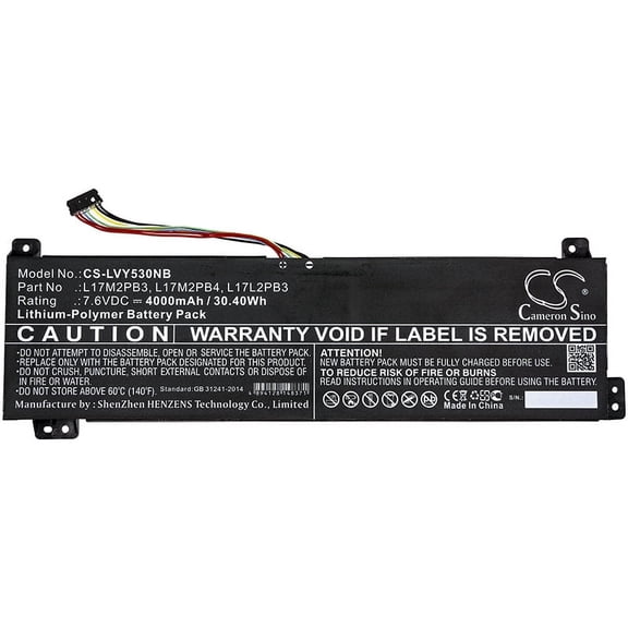 4000mAh L17L2PB4 L17M2PB4 L17L2PB3 L17C2PB3 L17M2PB3 L17C2PB4 Battery for Lenovo V130-15IKB(81HN00YHGE) V130-15IKB 81HN00T5AU Yo