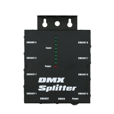 Club Amplifier - DMX512 Optical Splitter 8 Channels Distribution Amplifier for Party DJ Show Club Disco KTV Stage Light