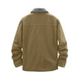 thumbnail image 3 of Vedolay Men's Jackets Slim Casual Jacket Coat Top Outwear Khaki,XL, 3 of 4