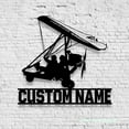 thumbnail image 4 of Craftnamesign Custom Hang Gliding Metal Wall Art LED Light, Personalized Hang Glider Name Sign, 4 of 5