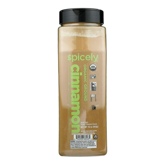 SPICELY ORGANIC - Organic Ground Cinnamon - 16 oz, Case of 2
