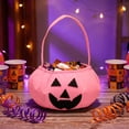 thumbnail image 6 of Extra Large Halloween Woven Basket Long Handle Tote, Storage Bag for Halloween Candy, Gifts, and Toy Organization, 6 of 7