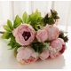 thumbnail image 1 of Un ramo de 13 peonías artificiales con tallos rellenos, perfecto for ramos de novia y decoración del hogar., 1 of 2