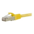 thumbnail image 2 of C2G 2ft Cat6 Ethernet Cable - Snagless Shielded (STP) - Yellow - Patch cable - RJ-45 (M) to RJ-45 (M) - 2 ft - screened shielded twisted pair (SSTP) - CAT 6 - molded, snagless, stranded - yellow, 2 of 3