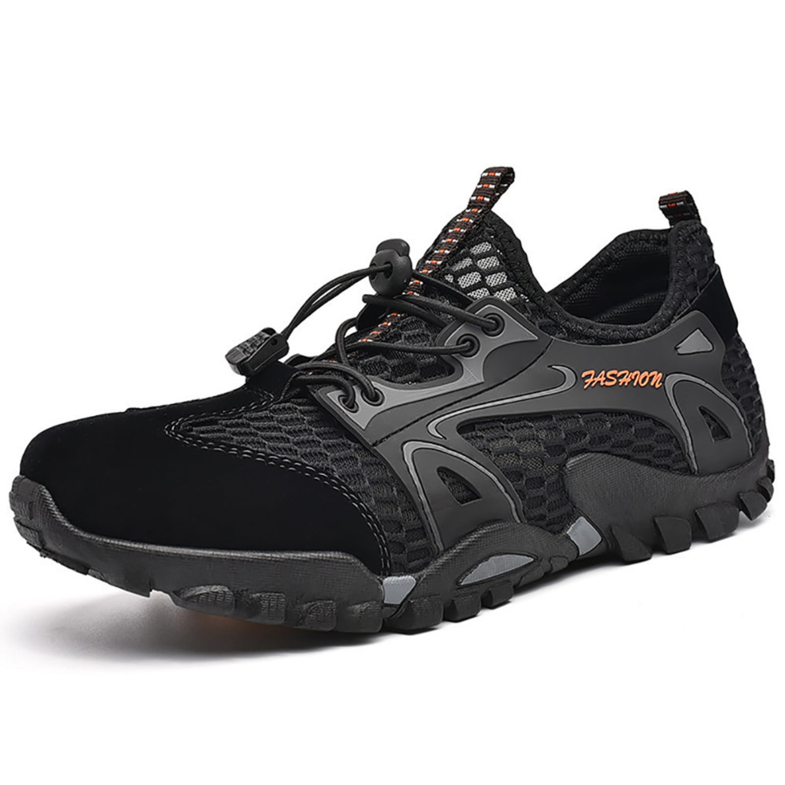 Mens Water Shoes Quick Dry Breathable Mesh Hiking Aqua Shoes Non Slip Outdoor Beach River Trekking Shoes