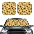 thumbnail image 2 of Balery 2 Piece Sunflowers Car Windshield Sun Shade|Foldable Front Windshield Shade for Car Front Window for Most Sedans SUV Truck-Medium, 2 of 7