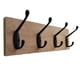 thumbnail image 2 of 9pcs Abrigos pesados Ganchos de pared Montado en la pared for hardware Hardware Doble Puerta Retro Percha de la capa con 20 tornillos Color Negro, 2 of 6