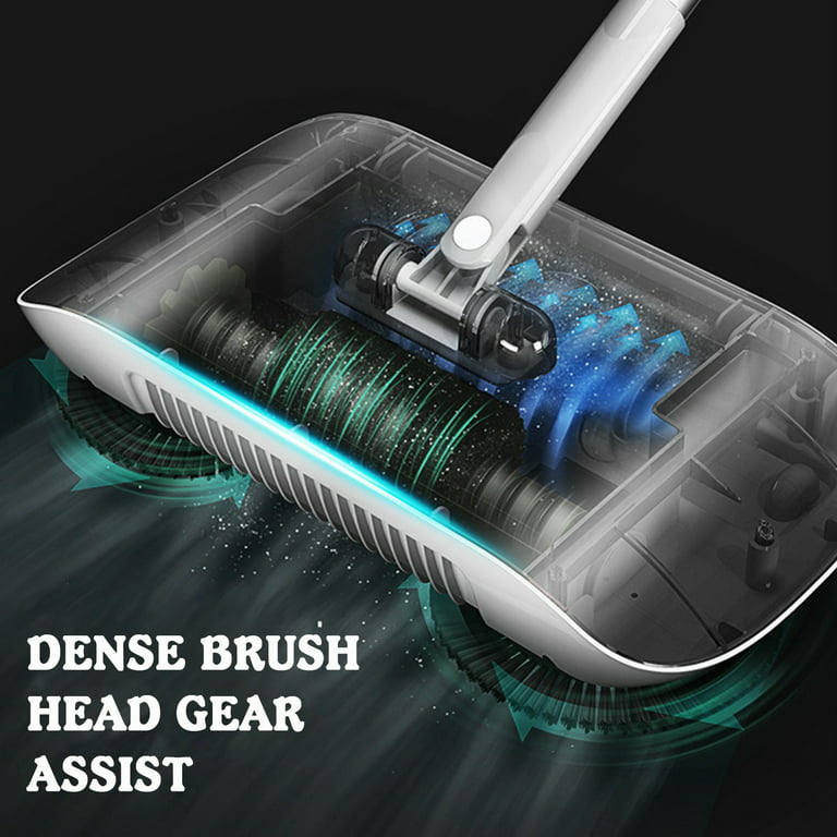 K201 small scrubber hand-push wire type automatic brush floor sweeping  suction integrated machine