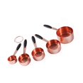 thumbnail image 3 of Tazas Medidoras De Cocina Cucharas Medidoras De Acero Inoxidable Para Hornear Bebidas Mixtas Oro Rosa 5 Uds Advancent  HA024997-02, 3 of 7