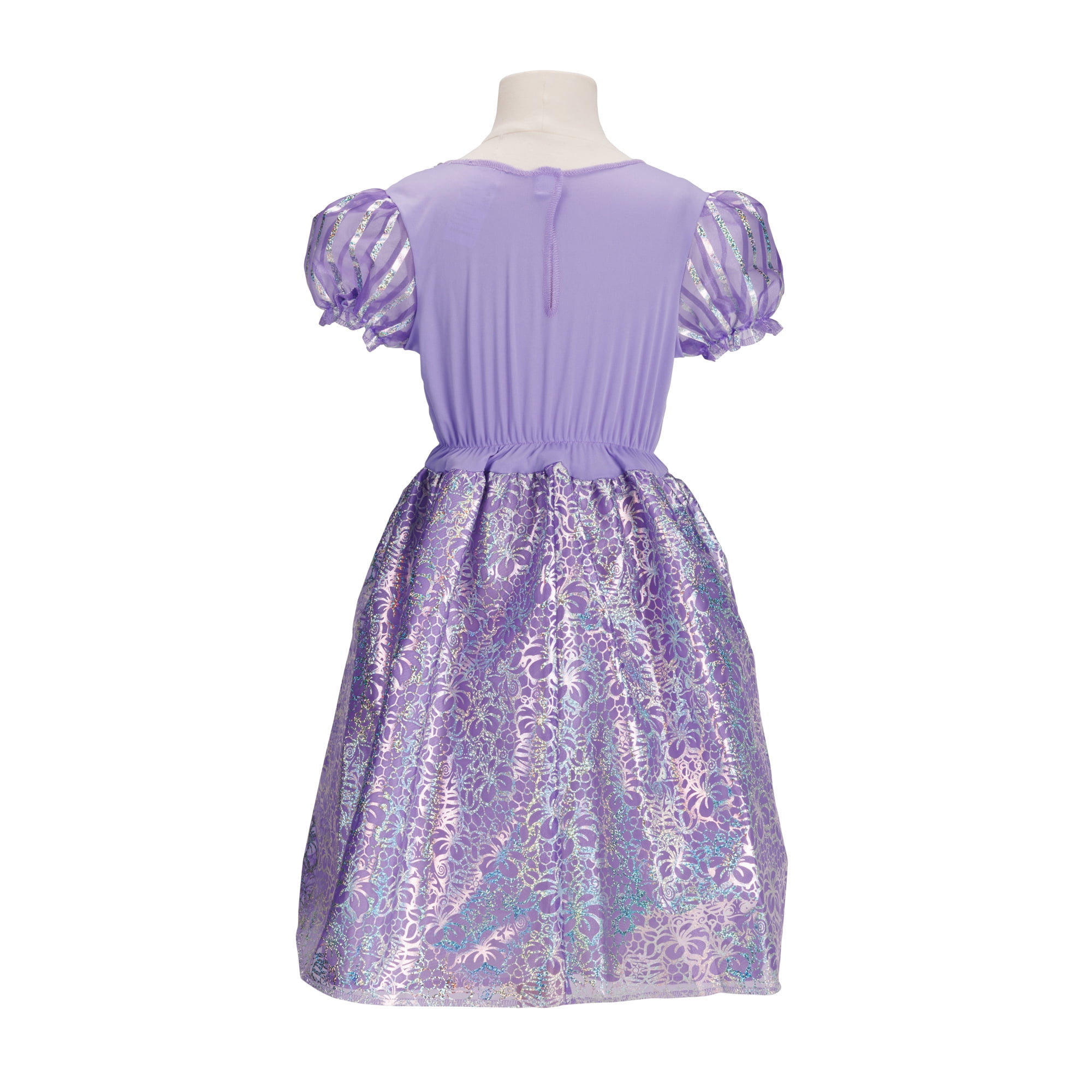 Disney's Tangled Rapunzel Purple Play Dress Outfit for Female Child Size 4-6X