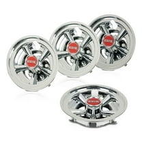 PIT66 Golf Cart Wheel Covers 8" Hub Cap Fit for Yamaha Club Car Ezgo Silver
