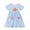 Light Blue, variant on Girls Pumpkin Dress with Pockets Fall Hall-oween Outfit Striped Nylon Spandex Light Blue Kids Girls 2-7 Years,Size 4 T