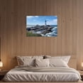 thumbnail image 3 of ZHONGYUTONG Coastal Wall Art Seascape Canvas Lighthouse Pictures Wall Decor Coastal Landscape Painting for Living Room Decor Framed (12.00" x 18.00"), 3 of 5