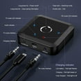 thumbnail image 6 of Bluetooth 5.2 Transmitter Receiver, aptX Low Latency HD Bluetooth Audio Adapter, Dual Connect Bluetooth Adapter, 3.5mm AUX Output Wireless Audio Adapter for Car Speakers, Headphones TV Airplane, 6 of 8