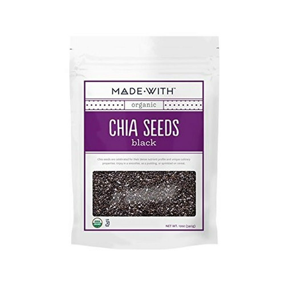 Made With Organic Chia Seeds, Black, 12 Oz