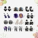 thumbnail image 3 of CAcrylic Fun- Creative Earrings Wednesday Earrings Women's Holiday Gift, 3 of 3